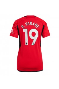 Manchester United Raphael Varane #19 Jalkapallovaatteet Naisten Kotipaita 2023-24 Lyhythihainen